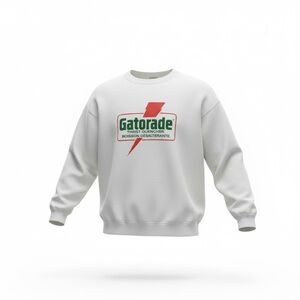 Retro Mens Large Gatorade White Sweatshirt Crew